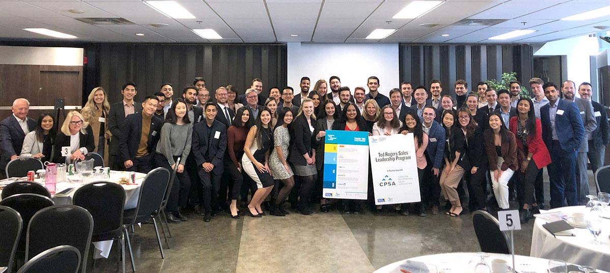Large group of people from the Sales Leadership Program